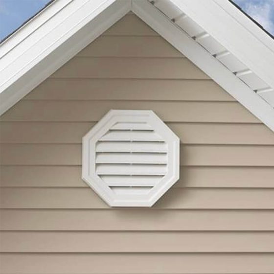 Vinyl cladding makes eaves and gables a breeze to look after. Cambridge Frost White and Cedarline Sandalwood profiles from Mitten Vinyl.