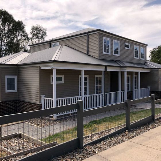 New build – Cambridge Vinyl Cladding Sandalwood – Ocean Grove, Victoria