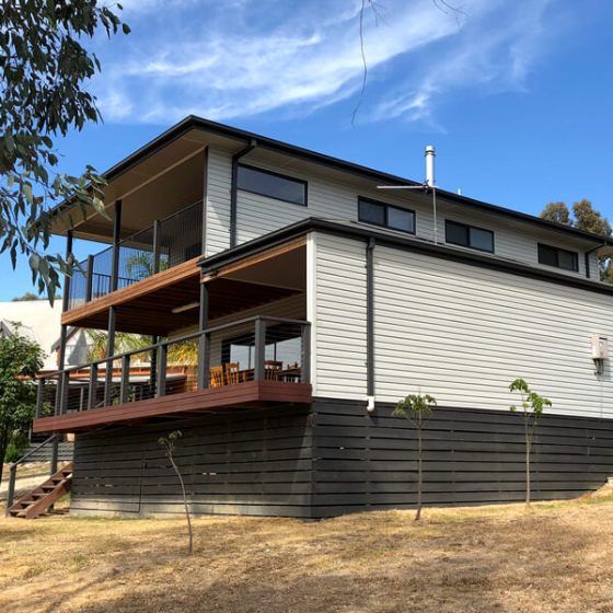 New build – Duratuff Vinyl Cladding White – Boonie Doon, Victoria